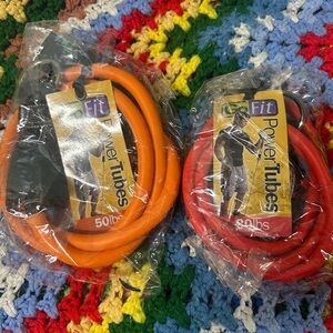Go Fit Power Tubes Red & Orange 30 and 50 Lb